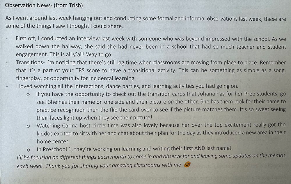 Blurry photo of a text-heavy document with bullet points and paragraphs on a light background