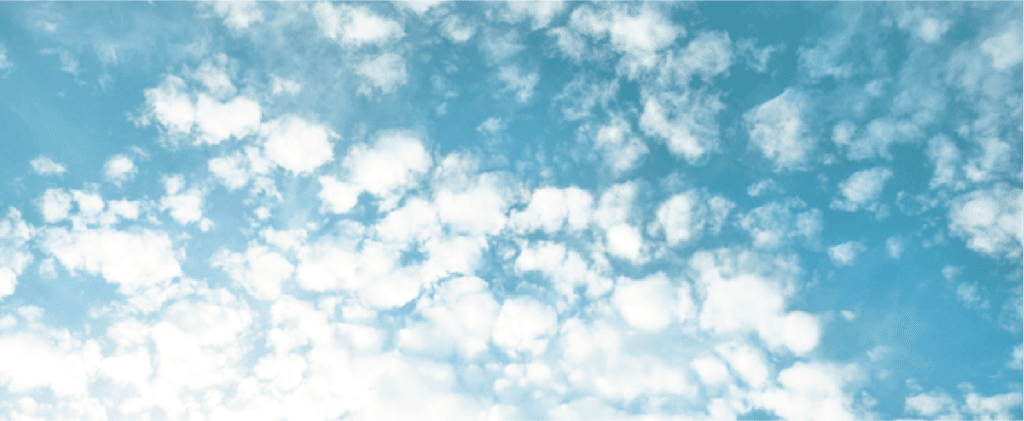 A blue sky with white clouds in it