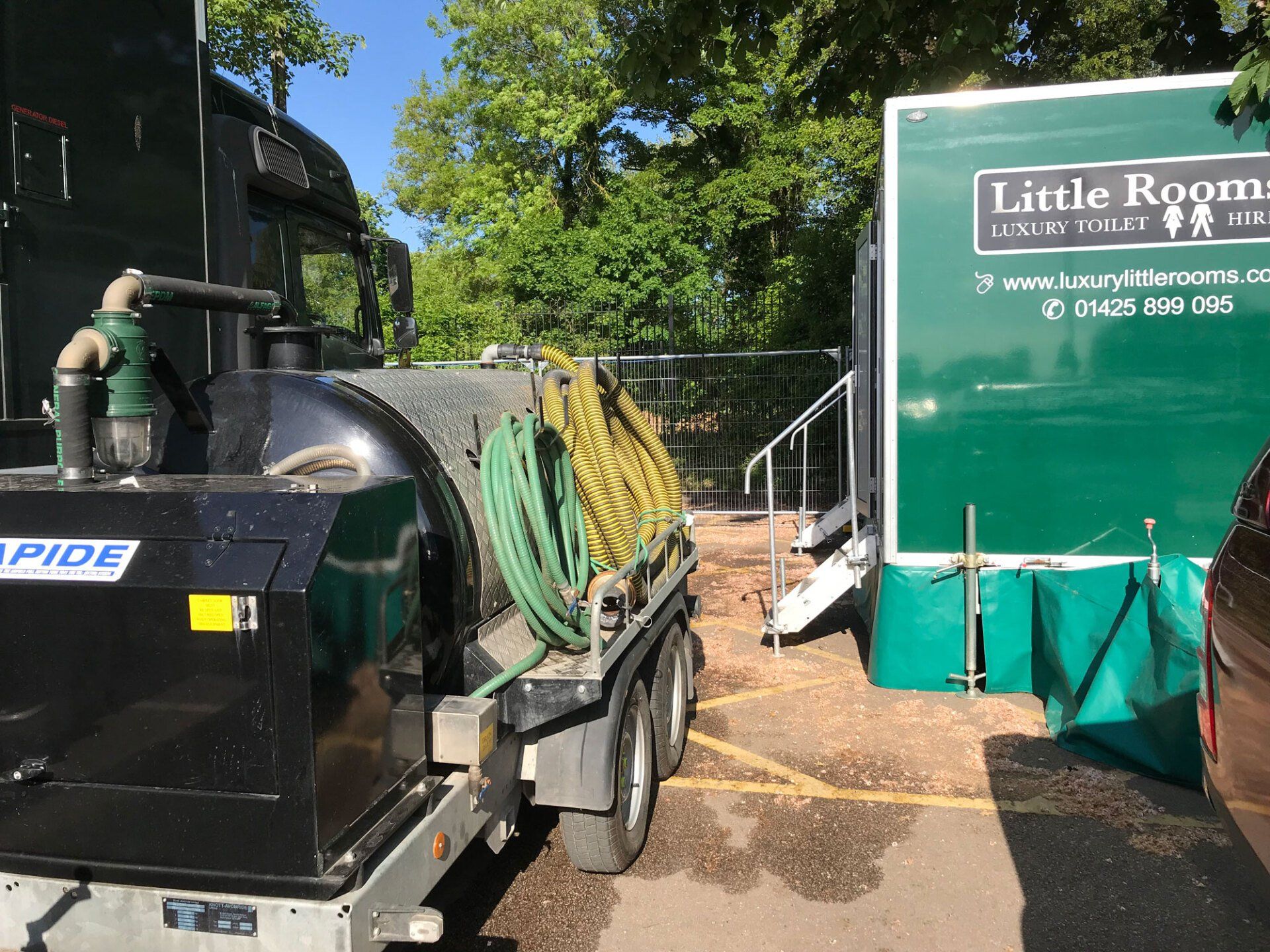 septic tank emptying service via Drainline