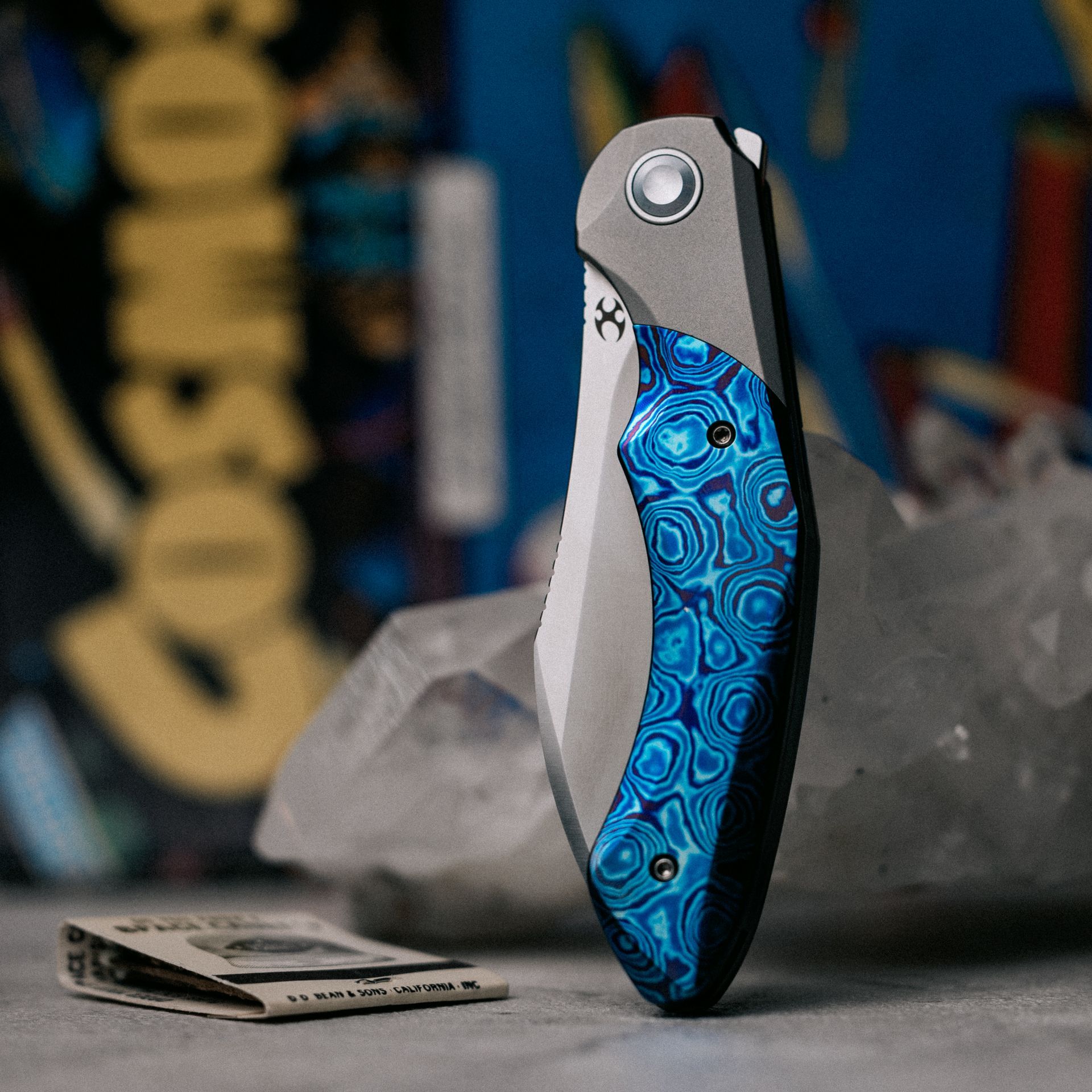 Kizer Comet denim micarta, Kizer Comet black micarta, Kizer Comet green micarta