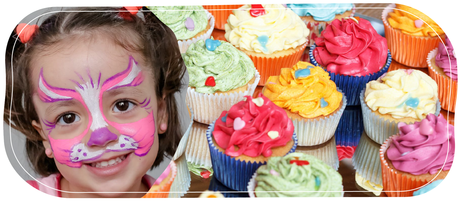facepainting with cupcakes