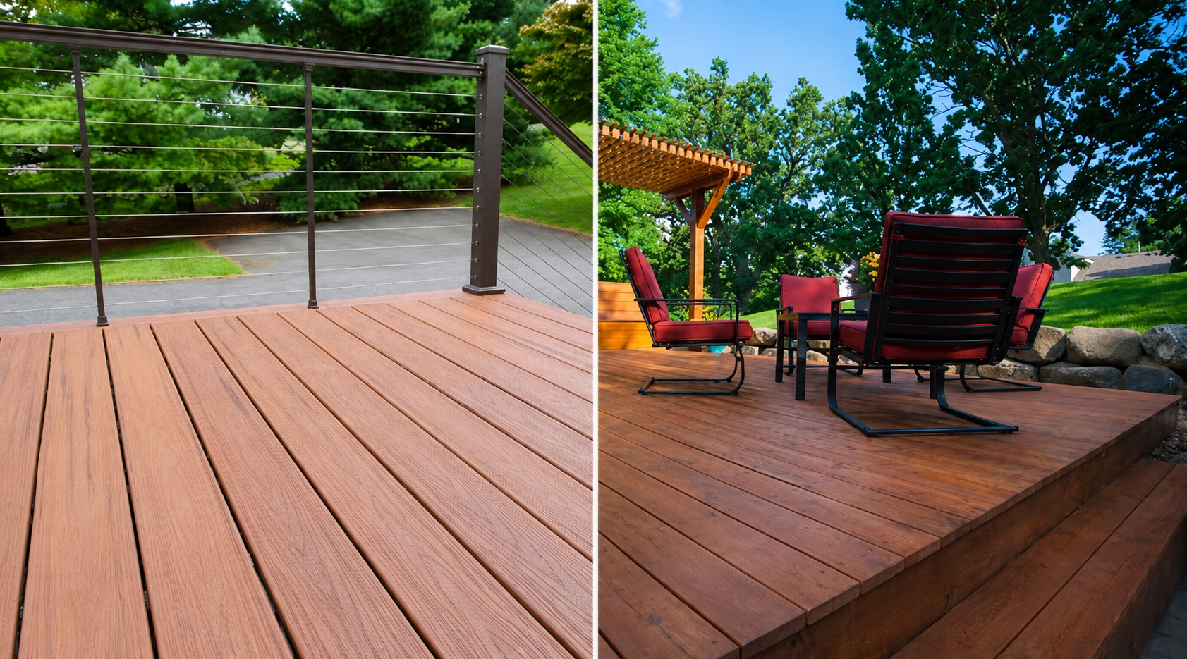 Composite and wood deck comparison for Birmingham homes