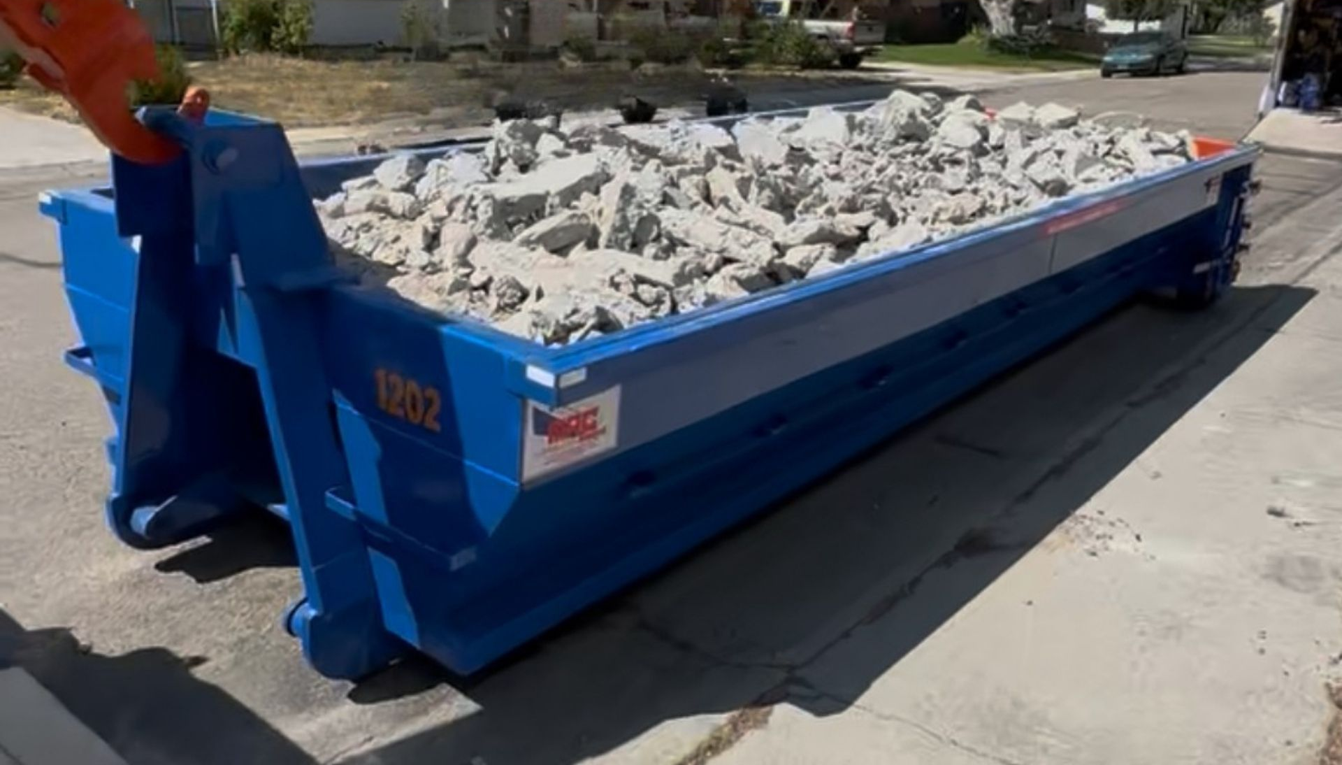 heavy duty concrete dumpsters in boise idaho by bronco haulers