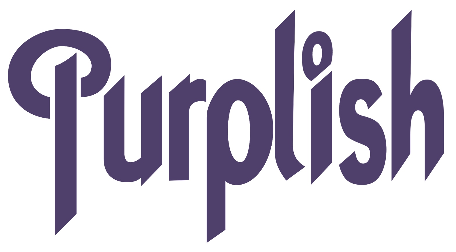 The logo for purpolish is purple and black on a white background.