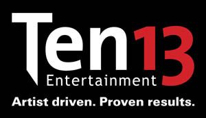 Logo for Ten13 Entertainment;