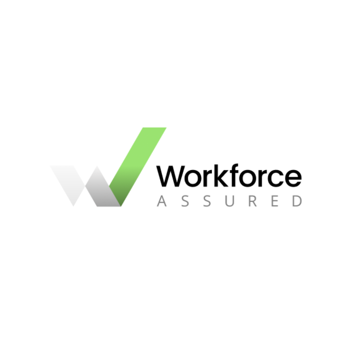Workforce Assured logo with green and gray checkmark and black text