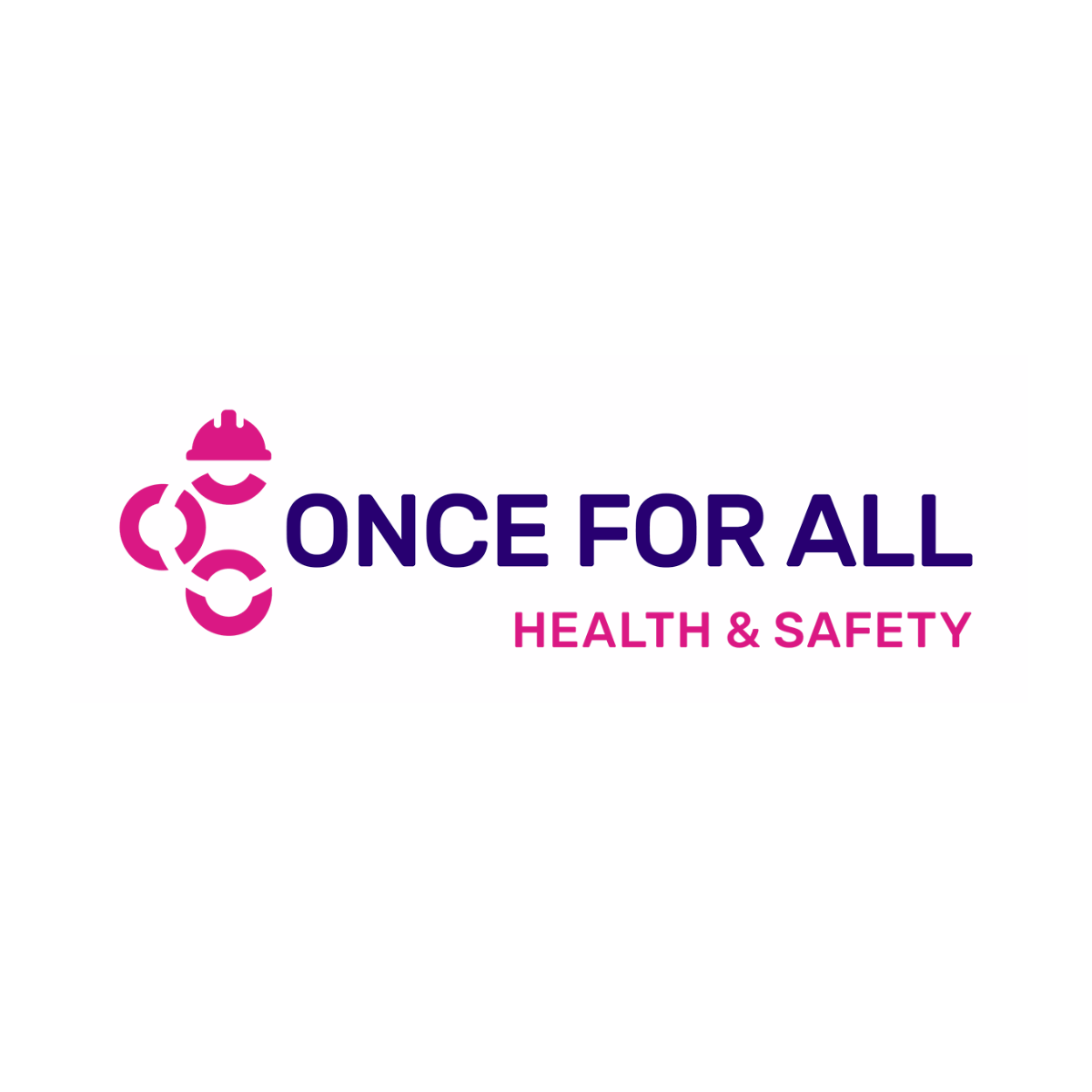 Once For All Health & Safety logo in pink and purple text on a white background | Deploy Recruitment Group