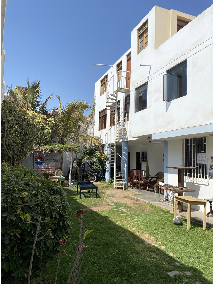 A picture of the volunteer house in Huanchaco, Peru