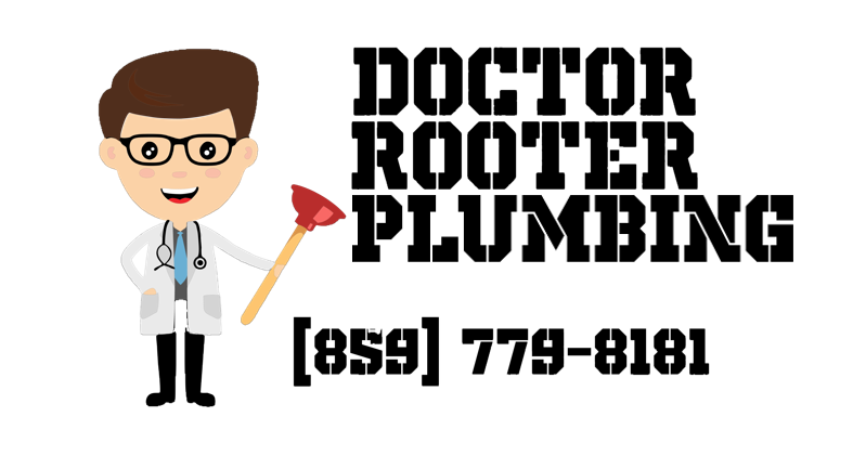 Cartoon doctor with plunger,