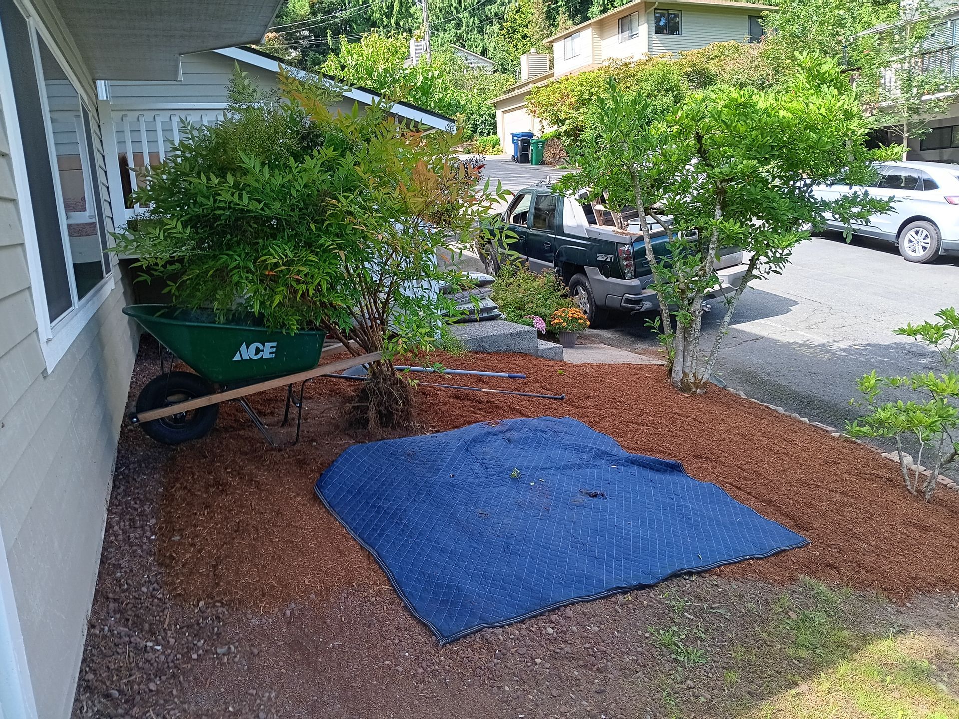 Bark mulching