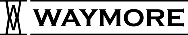 Waymore logo in black text with a stylized W icon on a white background