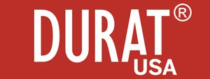 DURAT USA logo in white text on a red background