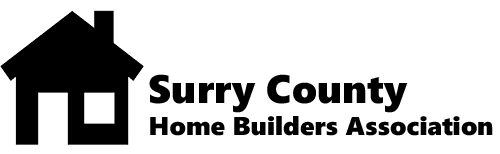 Surrey County Home Builders Association logo with black house icon and text on white background
