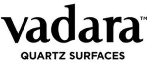 Vadara Quartz Surfaces logo in black text on a white background