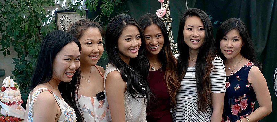 Girls at bridal shower in bexx secret garden 