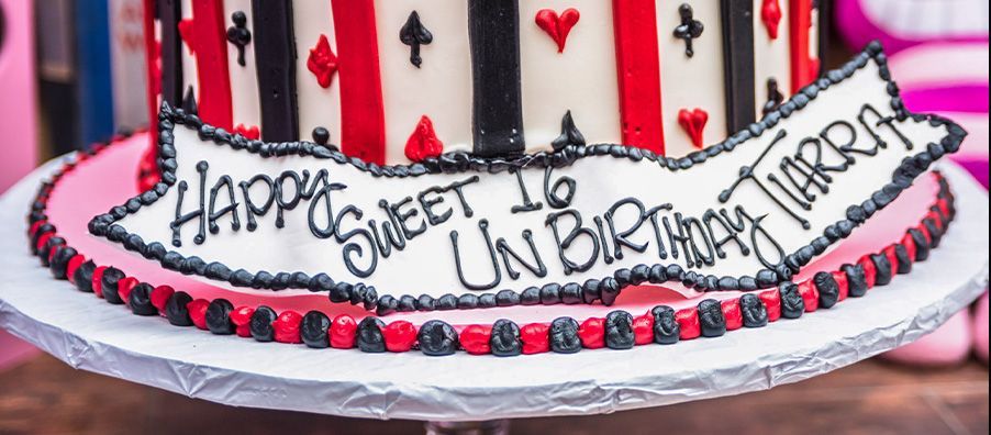Alice in Wonderland Unbirthday Cake