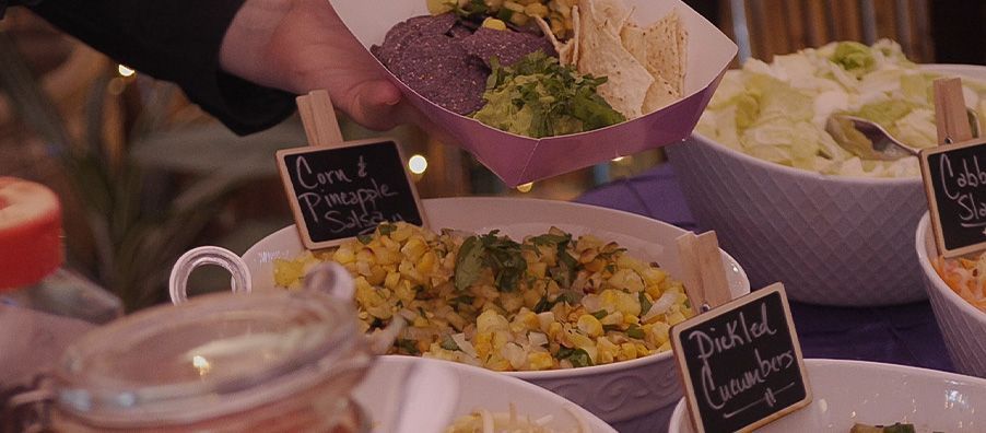 Create your own guacamole bar ingredients.