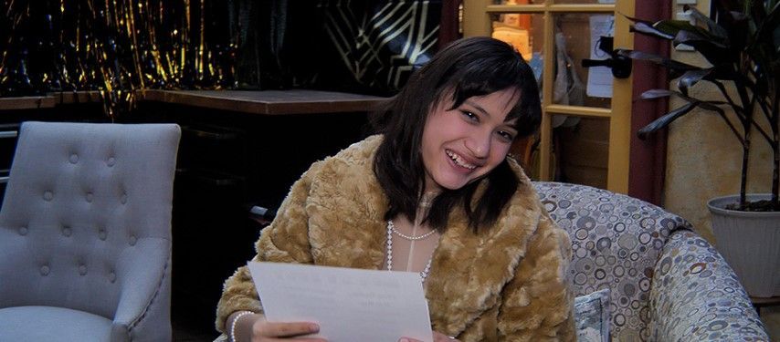 Guest at Farah's Roaring 20's murder mystery 16th birthday party.
