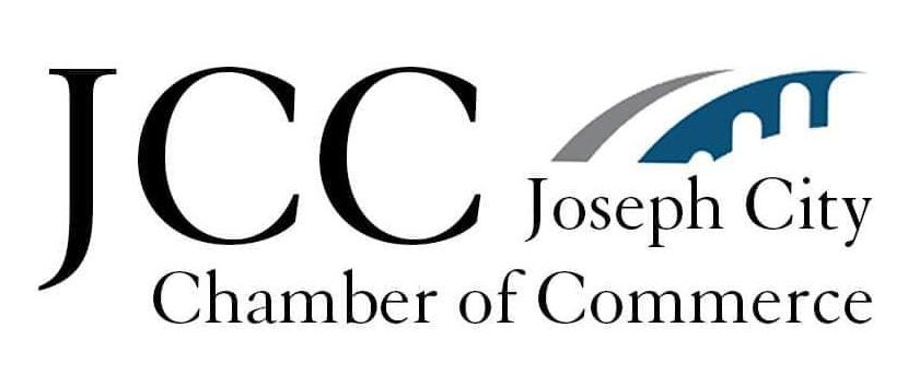 The logo for the joseph city chamber of commerce