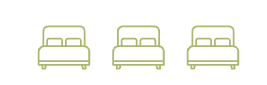 3 beds icon