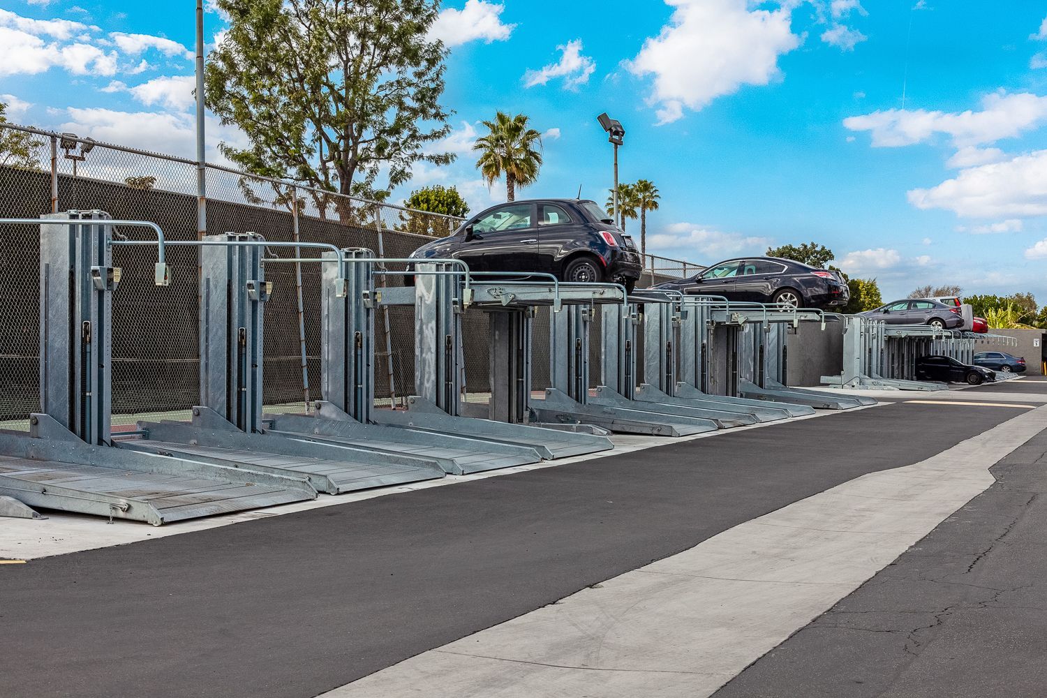 Beachwood elevated parking spaces