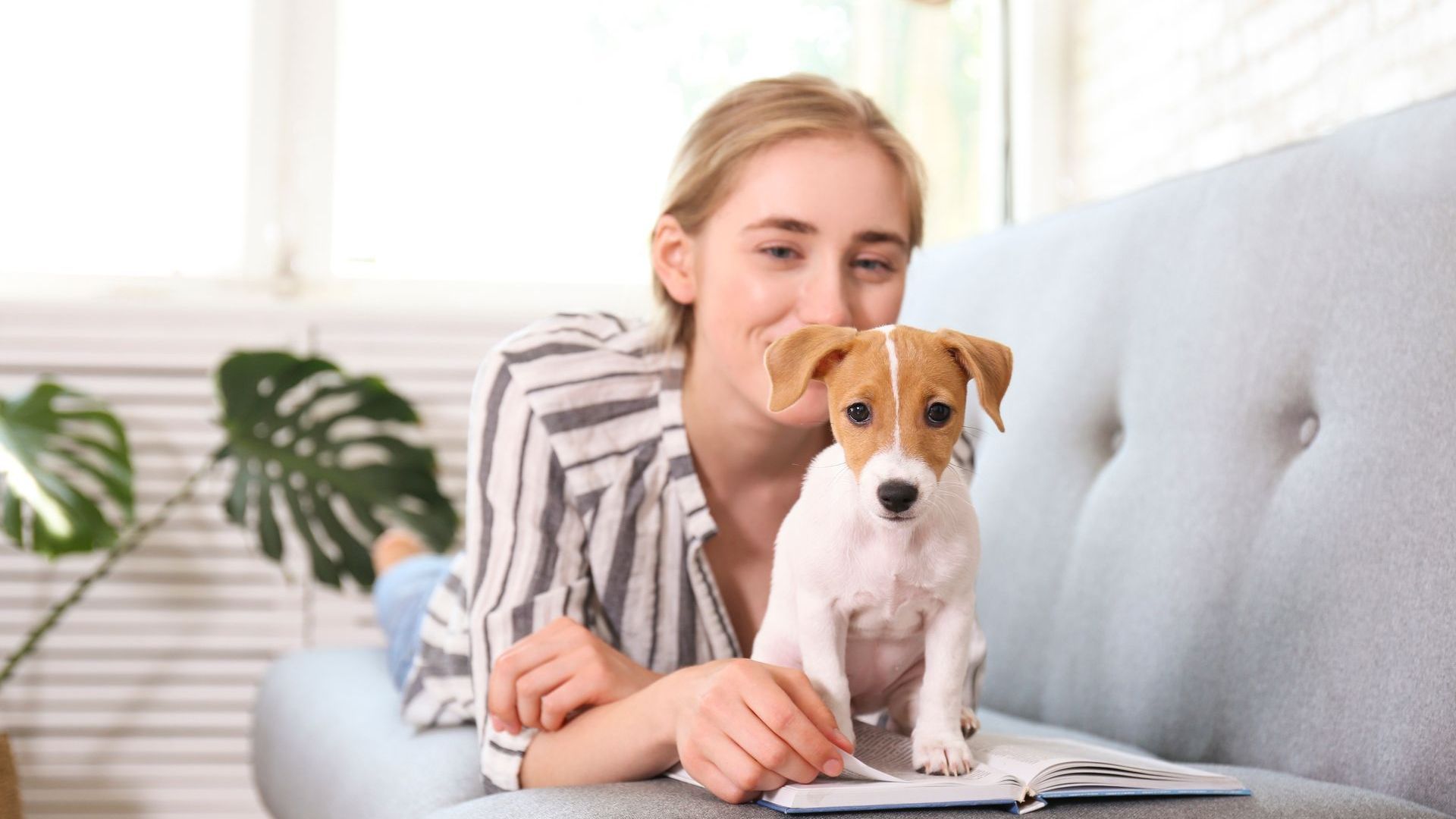 woman with the dog