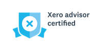 A logo for a company called xero advisor certified.