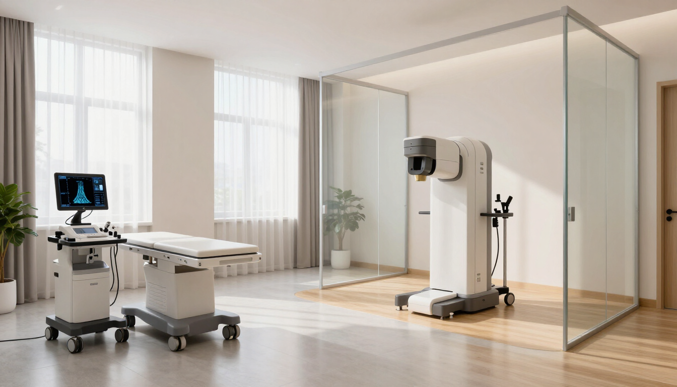 Modern thermography clinic imaging room