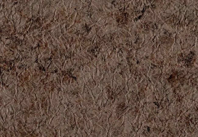 Un gros plan d'une membrane de pvc de couleur brun prestige