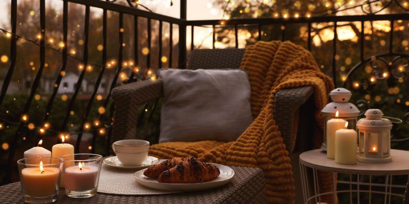 patio en automne