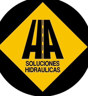 Un círculo negro con un diamante amarillo en su interior que contiene el texto 