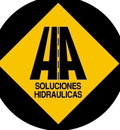 Un círculo negro con un diamante amarillo en su interior que contiene el texto 