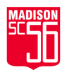 Madison SC 36 red and white shield-style logo