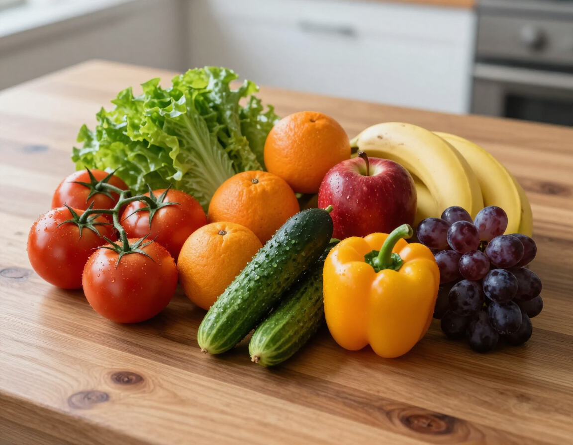 Fresh fruit and vegetables