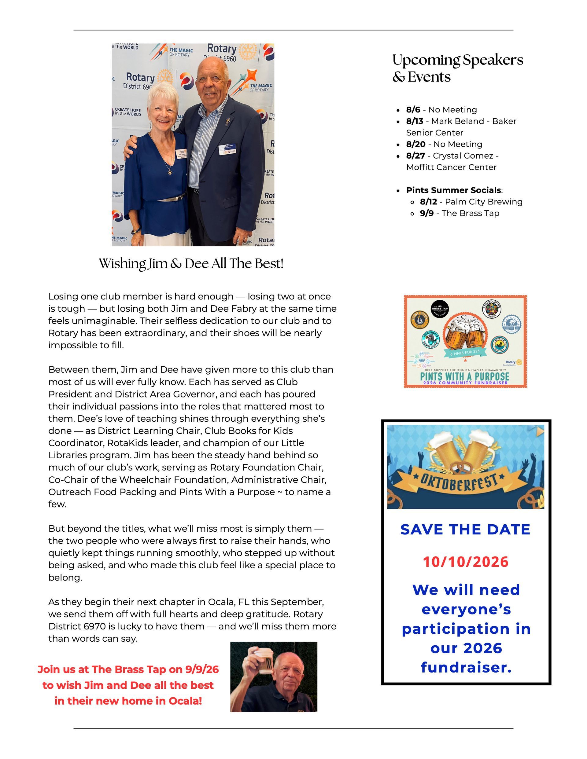 A page of a magazine with a man and a woman on it.