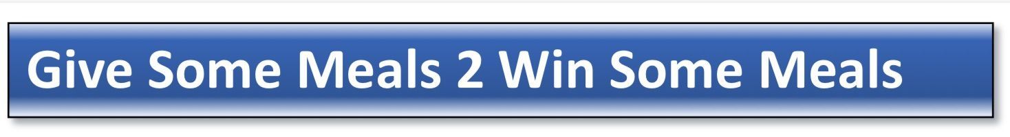A blue button that says give some meals 2 win some meals