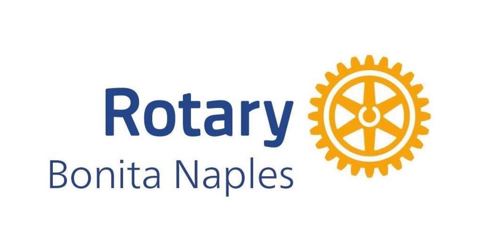 A logo for the rotary club of bonita naples