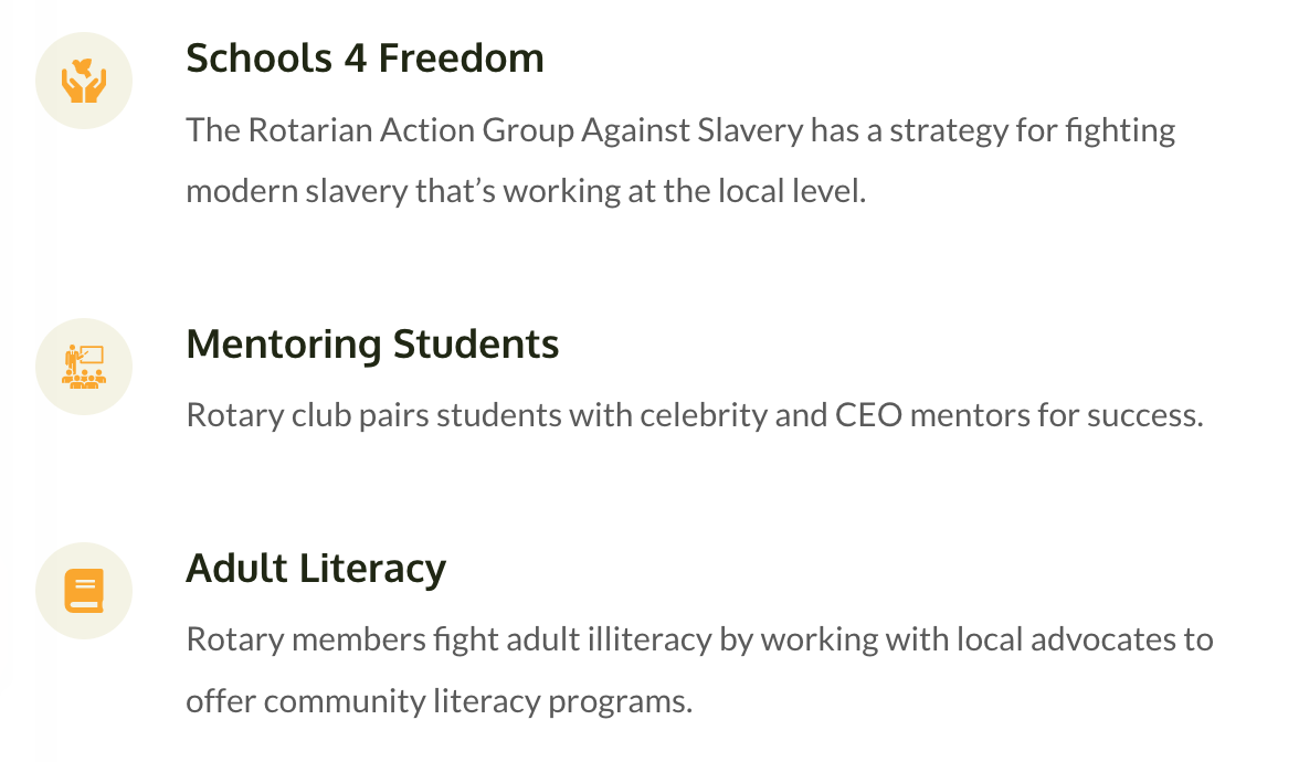 A screenshot of a website that says schools 4 freedom , mentoring students , adult literacy.