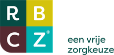 Logo RBCZ in gekleurde vierkanten, en de tekst