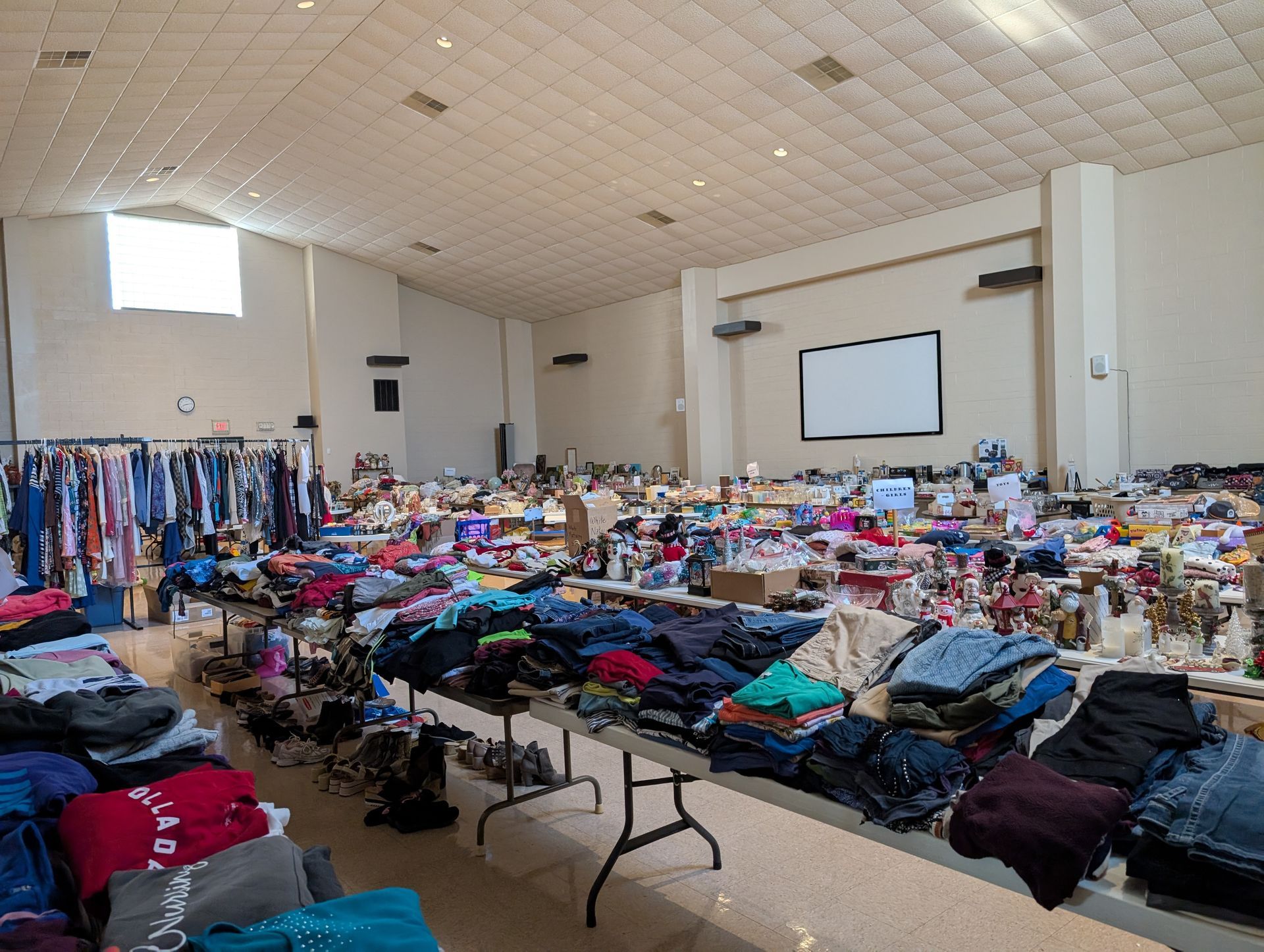 Garage Sale in the parish hall
