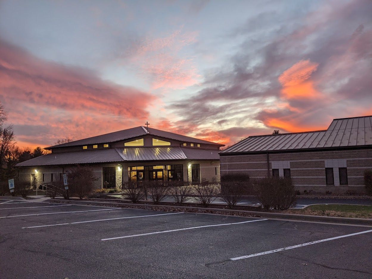 Corpus Christi Catholic Church picture at sunset