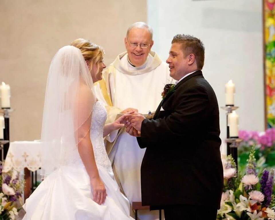 Father Jim during wedding
