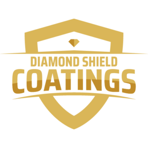 Gold Diamond Shield Coatings logo with shield and diamond icon