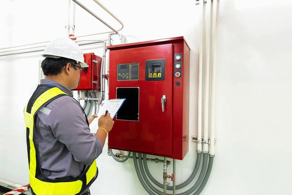 Engineer Check Generator Pump Controller And Fire Protection System — Hunter Fire & Safety in Lake Macquarie, NSW