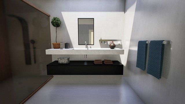 bathroom renovated