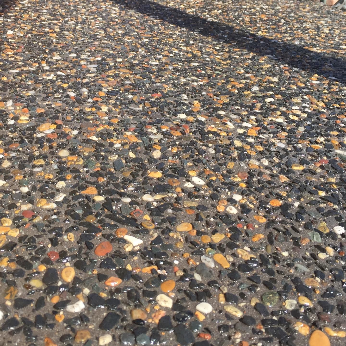 A Close-up View of Exposed Aggregate Concrete — JDB Concreting in Horsley, NSW