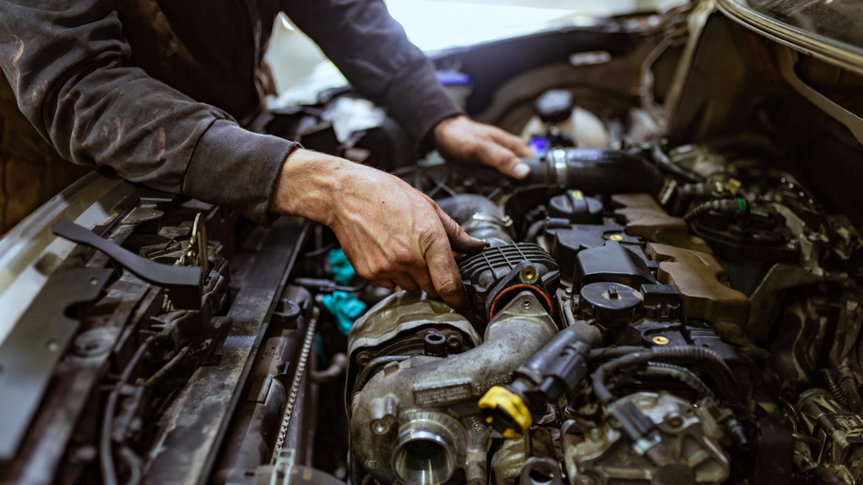 mechanic doing repairs