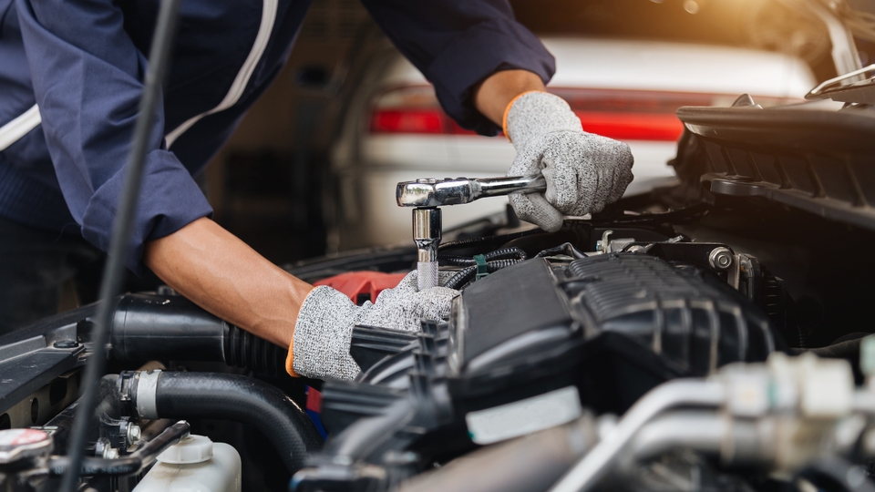 mechanic doing repairs