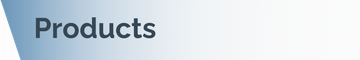 The word products is on a blue and white background