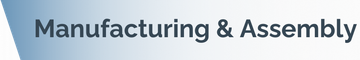 The word manufacturing is on a white background